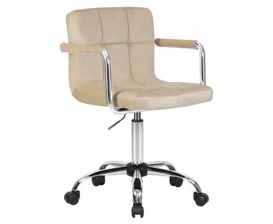 Набор 2 шт Офисное кресло для персонала DOBRIN TERRY, бежевый велюр (MJ9-10), Вариант: бежевый велюр (MJ9-10), изображение 2 | Интернет магазин мебели и декора LifeDekor