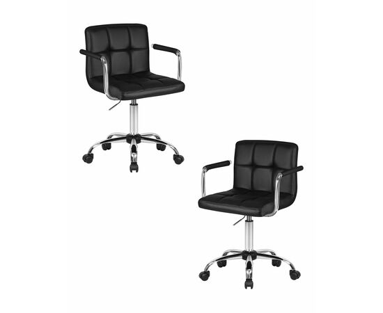 Набор 2 шт Офисное кресло для персонала DOBRIN TERRY, чёрный, Вариант: чёрный | Интернет магазин мебели и декора LifeDekor