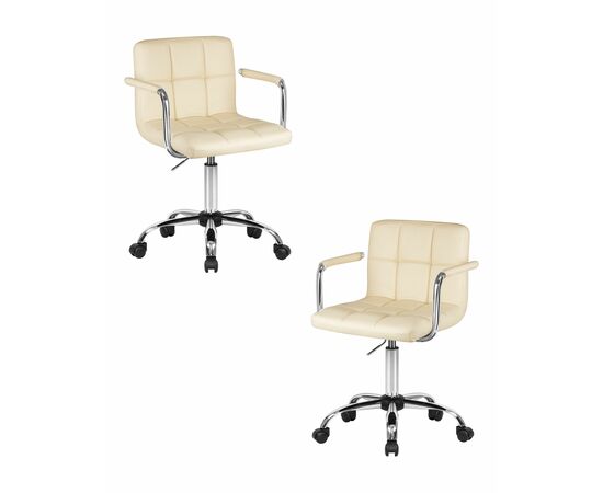 Набор 2 шт Офисное кресло для персонала DOBRIN TERRY, кремовый, Вариант: кремовый | Интернет магазин мебели и декора LifeDekor
