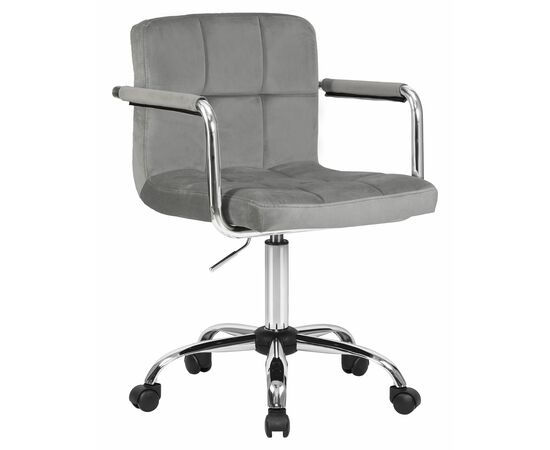 Набор 2 шт Офисное кресло для персонала DOBRIN TERRY, серый велюр (MJ9-75), Вариант: серый велюр (MJ9-75), изображение 2 | Интернет магазин мебели и декора LifeDekor