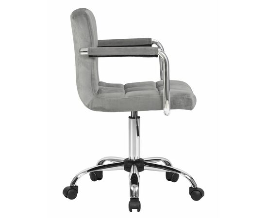Набор 2 шт Офисное кресло для персонала DOBRIN TERRY, серый велюр (MJ9-75), Вариант: серый велюр (MJ9-75), изображение 4 | Интернет магазин мебели и декора LifeDekor