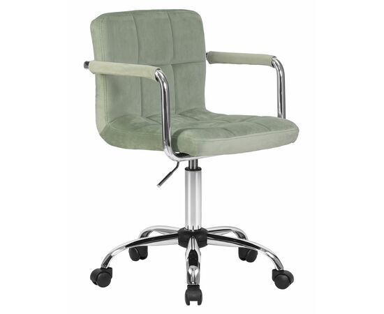 Набор 2 шт Офисное кресло для персонала DOBRIN TERRY, мятный велюр (MJ9-87), Вариант: мятный велюр (MJ9-87), изображение 3 | Интернет магазин мебели и декора LifeDekor