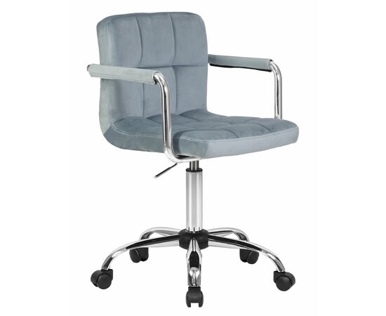 Набор 2 шт Офисное кресло для персонала DOBRIN TERRY, пудрово-голубой велюр (MJ9-74), Вариант: пудрово-голубой велюр (MJ9-74), изображение 3 | Интернет магазин мебели и декора LifeDekor