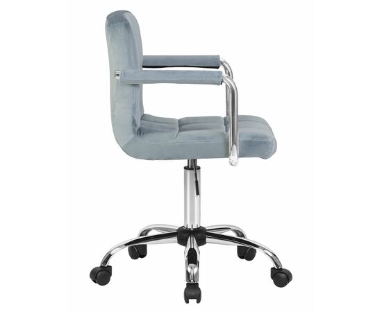 Набор 2 шт Офисное кресло для персонала DOBRIN TERRY, пудрово-голубой велюр (MJ9-74), Вариант: пудрово-голубой велюр (MJ9-74), изображение 4 | Интернет магазин мебели и декора LifeDekor
