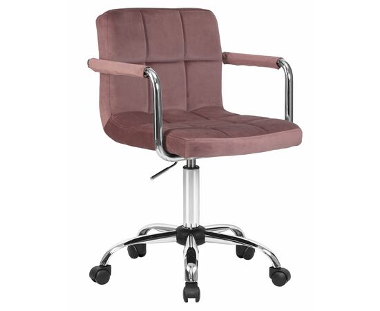 Набор 2 шт Офисное кресло для персонала DOBRIN TERRY, пудрово-розовый велюр (MJ9-32), Вариант: пудрово-розовый велюр (MJ9-32), изображение 2 | Интернет магазин мебели и декора LifeDekor