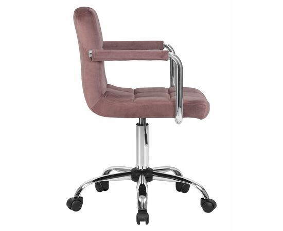 Набор 2 шт Офисное кресло для персонала DOBRIN TERRY, пудрово-розовый велюр (MJ9-32), Вариант: пудрово-розовый велюр (MJ9-32), изображение 4 | Интернет магазин мебели и декора LifeDekor