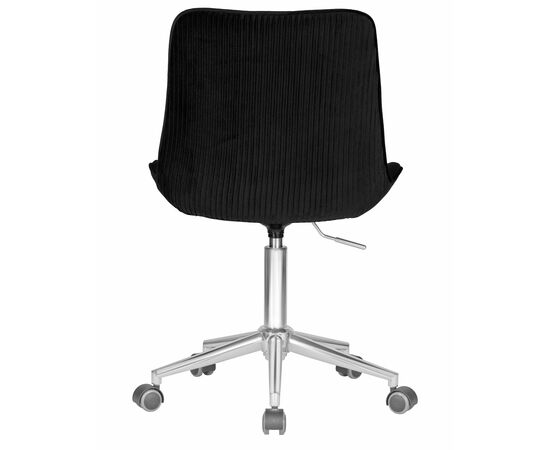 Набор 2 шт Кресло офисное DOBRIN DORA, чёрный велюр (1922-21), хромированная сталь, Вариант: чёрный велюр (1922-21), хромированная сталь, изображение 6 | Интернет магазин мебели и декора LifeDekor