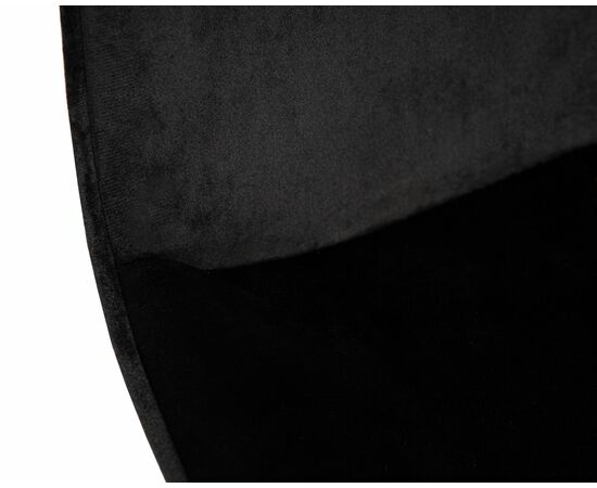 Набор 2 шт Кресло офисное DOBRIN DORA, чёрный велюр (1922-21), хромированная сталь, Вариант: чёрный велюр (1922-21), хромированная сталь, изображение 9 | Интернет магазин мебели и декора LifeDekor