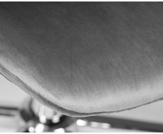 Набор 2 шт Кресло офисное DOBRIN DORA, серый велюр (1922-19), хромированная сталь, Вариант: серый велюр (1922-19), хромированная сталь, изображение 9 | Интернет магазин мебели и декора LifeDekor