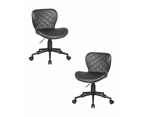 Набор 2 шт Офисное кресло для персонала DOBRIN RORY, чёрный, Вариант: чёрный | Интернет магазин мебели и декора LifeDekor