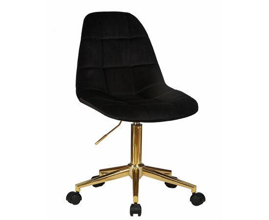 Набор 2 шт Офисное кресло для персонала DOBRIN MONTY GOLD, чёрный велюр (MJ9-101), Вариант: черный велюр (MJ9-101), изображение 2 | Интернет магазин мебели и декора LifeDekor