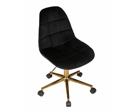 Набор 2 шт Офисное кресло для персонала DOBRIN MONTY GOLD, чёрный велюр (MJ9-101), Вариант: черный велюр (MJ9-101), изображение 8 | Интернет магазин мебели и декора LifeDekor