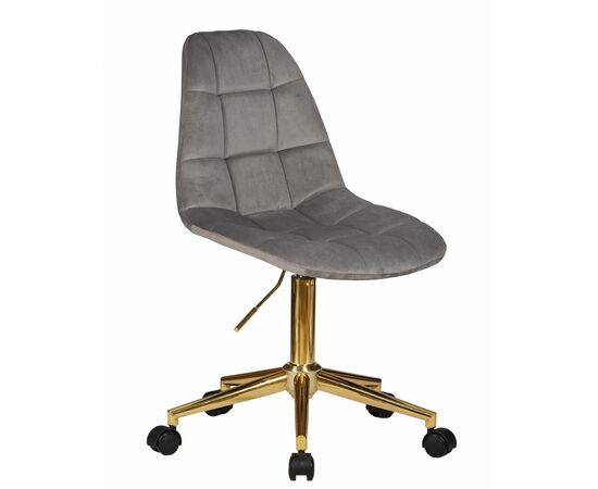Набор 2 шт Офисное кресло для персонала DOBRIN MONTY GOLD, серый велюр (MJ9-75), Вариант: серый велюр (MJ9-75), изображение 3 | Интернет магазин мебели и декора LifeDekor