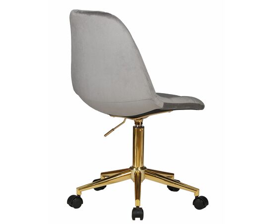 Набор 2 шт Офисное кресло для персонала DOBRIN MONTY GOLD, серый велюр (MJ9-75), Вариант: серый велюр (MJ9-75), изображение 5 | Интернет магазин мебели и декора LifeDekor