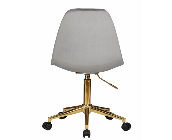 Набор 2 шт Офисное кресло для персонала DOBRIN MONTY GOLD, серый велюр (MJ9-75), Вариант: серый велюр (MJ9-75), изображение 6 | Интернет магазин мебели и декора LifeDekor