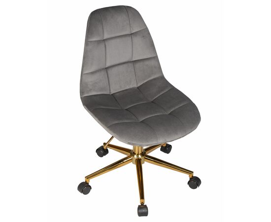 Набор 2 шт Офисное кресло для персонала DOBRIN MONTY GOLD, серый велюр (MJ9-75), Вариант: серый велюр (MJ9-75), изображение 8 | Интернет магазин мебели и декора LifeDekor