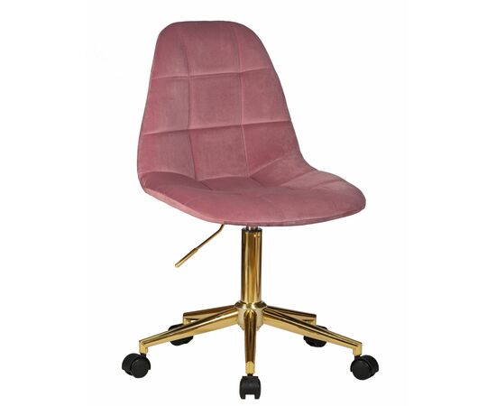 Набор 2 шт Офисное кресло для персонала DOBRIN MONTY GOLD, розовый велюр (MJ9-32), Вариант: розовый велюр (MJ9-32), изображение 2 | Интернет магазин мебели и декора LifeDekor