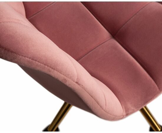 Набор 2 шт Офисное кресло для персонала DOBRIN MONTY GOLD, розовый велюр (MJ9-32), Вариант: розовый велюр (MJ9-32), изображение 10 | Интернет магазин мебели и декора LifeDekor
