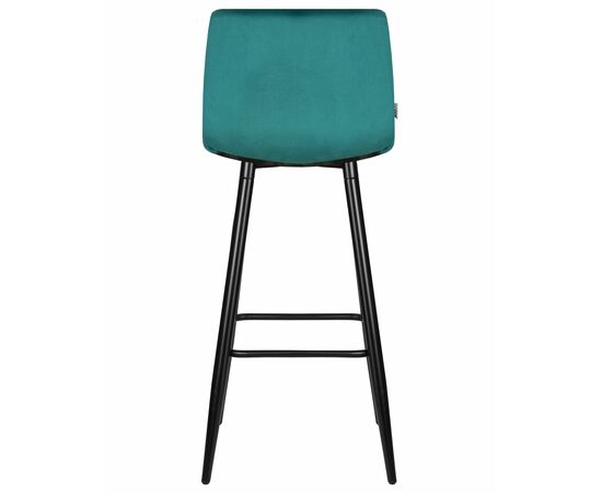 Набор 2 шт Стул барный DOBRIN NICOLE, черные матовые ножки, морской волны велюр (108-119), Вариант: черные матовые ножки, морской волны велюр (108-119), изображение 6 | Интернет магазин мебели и декора LifeDekor