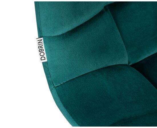 Набор 2 шт Стул барный DOBRIN NICOLE, черные матовые ножки, морской волны велюр (108-119), Вариант: черные матовые ножки, морской волны велюр (108-119), изображение 8 | Интернет магазин мебели и декора LifeDekor