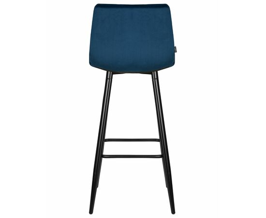 Набор 2 шт Стул барный DOBRIN NICOLE, черные матовые ножки, темно-синий велюр (108-95), Вариант: черные матовые ножки, темно-синий велюр (108-95), изображение 6 | Интернет магазин мебели и декора LifeDekor
