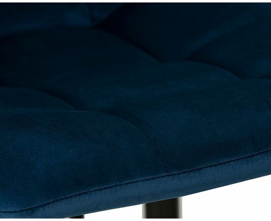 Набор 2 шт Стул барный DOBRIN NICOLE, черные матовые ножки, темно-синий велюр (108-95), Вариант: черные матовые ножки, темно-синий велюр (108-95), изображение 8 | Интернет магазин мебели и декора LifeDekor