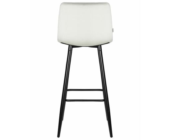 Набор 2 шт Стул барный DOBRIN NICOLE, черные матовые ножки, светло-серый велюр (108-52), Вариант: черные матовые ножки, светло-серый велюр (108-52), изображение 6 | Интернет магазин мебели и декора LifeDekor