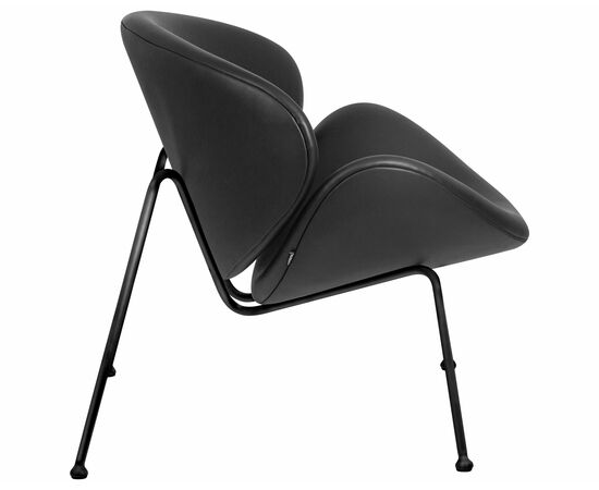 Набор 2 шт Кресло дизайнерское DOBRIN EMILY, черный винил YP16, черное основания, Вариант: черный винил YP16, черное основания, изображение 4 | Интернет магазин мебели и декора LifeDekor