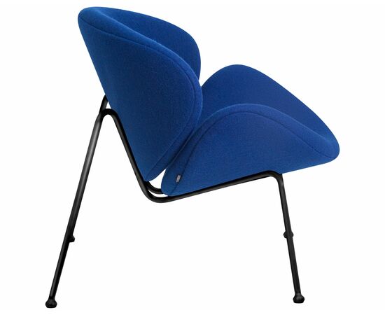 Набор 2 шт Кресло дизайнерское DOBRIN EMILY, синяя ткань AF6, черное основание, Вариант: синяя ткань AF6, черное основание, изображение 4 | Интернет магазин мебели и декора LifeDekor