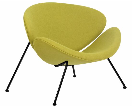 Набор 2 шт Кресло дизайнерское DOBRIN EMILY, светло-зеленая ткань AF3, черное основание, Вариант: светло-зеленая ткань AF3, черное основание, изображение 3 | Интернет магазин мебели и декора LifeDekor