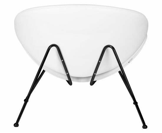 Набор 2 шт Кресло дизайнерское DOBRIN EMILY, белый винил YP17, черное основание, Вариант: белый винил YP17, черное основание, изображение 6 | Интернет магазин мебели и декора LifeDekor