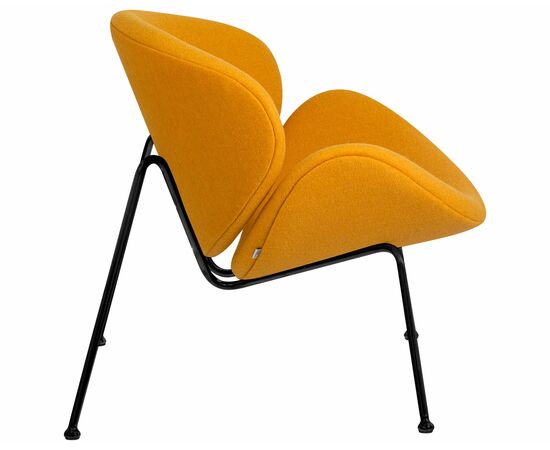 Набор 2 шт Кресло дизайнерское DOBRIN EMILY, желтая ткань AF13, черное основание, Вариант: желтая ткань AF13, черное основание, изображение 4 | Интернет магазин мебели и декора LifeDekor