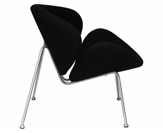 Набор 2 шт Кресло дизайнерское DOBRIN EMILY, черный ткань AF9, хромированная сталь, Вариант: черный ткань AF9, хромированная сталь, изображение 4 | Интернет магазин мебели и декора LifeDekor