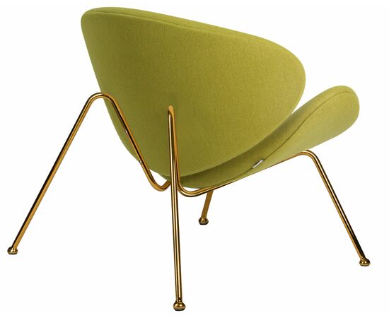 Набор 2 шт Кресло дизайнерское DOBRIN EMILY, светло-зеленая ткань AF3, золотое основание, Вариант: светло-зеленая ткань AF3, золотое основание, изображение 5 | Интернет магазин мебели и декора LifeDekor