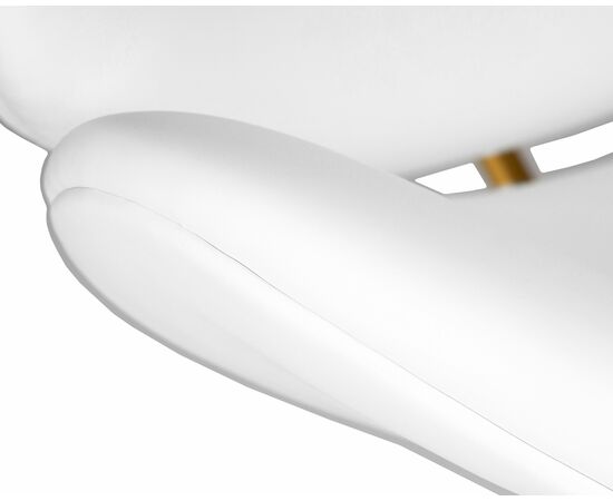 Набор 2 шт Кресло дизайнерское DOBRIN EMILY, белый винил YP17, золотое основание, Вариант: белый винил YP17, золотое основание, изображение 10 | Интернет магазин мебели и декора LifeDekor