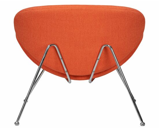 Набор 2 шт Кресло дизайнерское DOBRIN EMILY, оранжевая ткань AF, хромированная сталь, Вариант: оранжевая ткань AF, хромированная сталь, изображение 6 | Интернет магазин мебели и декора LifeDekor