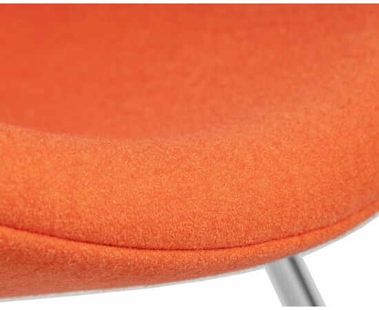 Набор 2 шт Кресло дизайнерское DOBRIN EMILY, оранжевая ткань AF, хромированная сталь, Вариант: оранжевая ткань AF, хромированная сталь, изображение 9 | Интернет магазин мебели и декора LifeDekor