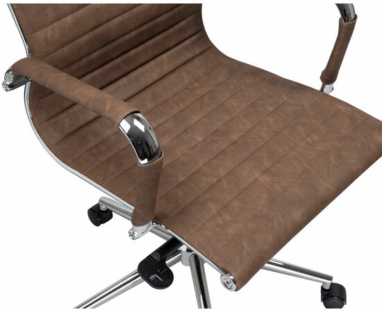 Набор 2 шт Офисное кресло для руководителей DOBRIN CLARK, коричневый лофт №320, Вариант: коричневый лофт №320, изображение 8 | Интернет магазин мебели и декора LifeDekor