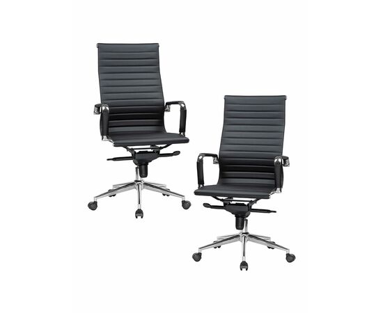 Набор 2 шт Офисное кресло для руководителей DOBRIN CLARK, чёрный, Вариант: чёрный | Интернет магазин мебели и декора LifeDekor