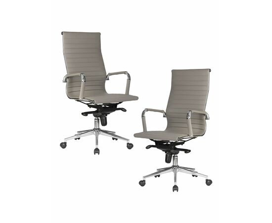 Набор 2 шт Офисное кресло для руководителей DOBRIN CLARK, серый, Вариант: серый | Интернет магазин мебели и декора LifeDekor