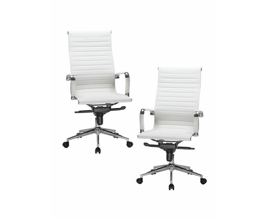 Набор 2 шт Офисное кресло для руководителей DOBRIN CLARK, белый, Вариант: белый | Интернет магазин мебели и декора LifeDekor