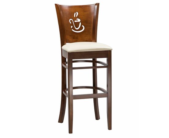 Набор 2 шт Стул барный DOBRIN JERRY BAR, шоколад, кремовый, Вариант: шоколад, кремовый, изображение 2 | Интернет магазин мебели и декора LifeDekor