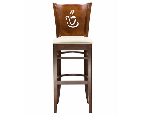 Набор 2 шт Стул барный DOBRIN JERRY BAR, шоколад, кремовый, Вариант: шоколад, кремовый, изображение 5 | Интернет магазин мебели и декора LifeDekor