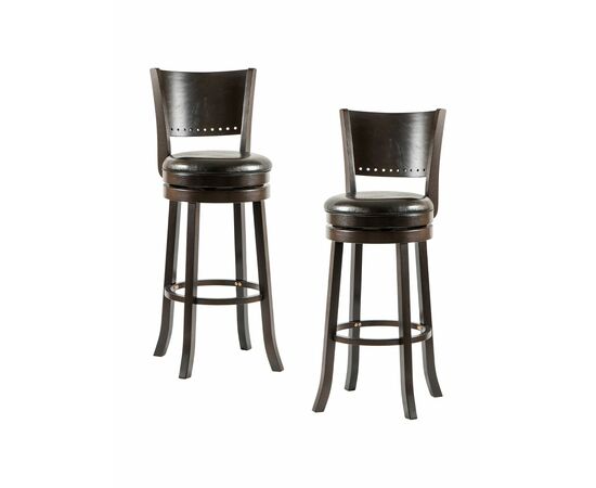 Набор 2 шт Стул барный DOBRIN TONY BAR, капучино, чёрный, Вариант: капучино, чёрный | Интернет магазин мебели и декора LifeDekor