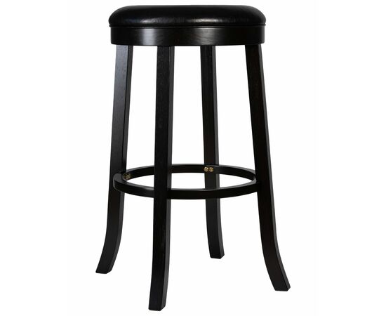 Набор 2 шт Круглый барный табурет DOBRIN BOB BAR, капучино, черный, Вариант: капучино, чёрный, изображение 5 | Интернет магазин мебели и декора LifeDekor