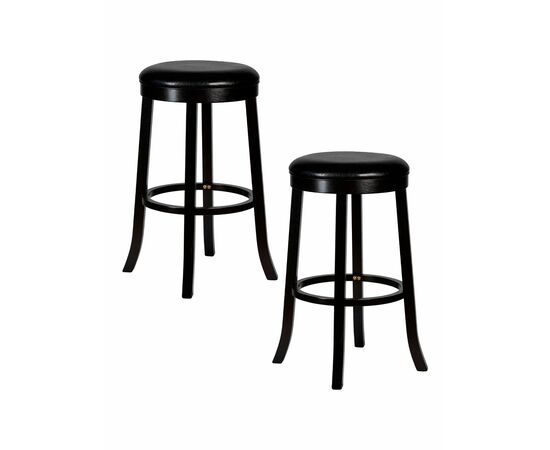 Набор 2 шт Круглый барный табурет DOBRIN BOB BAR, капучино, черный, Вариант: капучино, чёрный | Интернет магазин мебели и декора LifeDekor