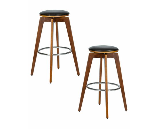 Набор 2 шт Табурет барный DOBRIN TOM'77, цвет черный глянец PU ABD 002, Вариант: цвет черный глянец PU ABD 002 | Интернет магазин мебели и декора LifeDekor