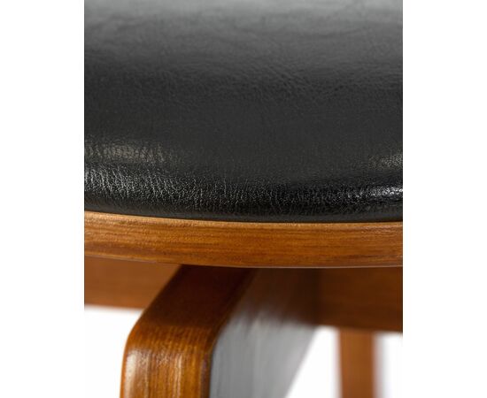 Набор 2 шт Табурет барный DOBRIN TOM'77, цвет черный глянец PU ABD 002, Вариант: цвет черный глянец PU ABD 002, изображение 6 | Интернет магазин мебели и декора LifeDekor