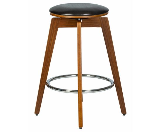 Набор 2 шт Табурет полубарный DOBRIN TOM'66, цвет черный глянец PU ABD 002, Вариант: цвет черный глянец PU ABD 002, изображение 3 | Интернет магазин мебели и декора LifeDekor