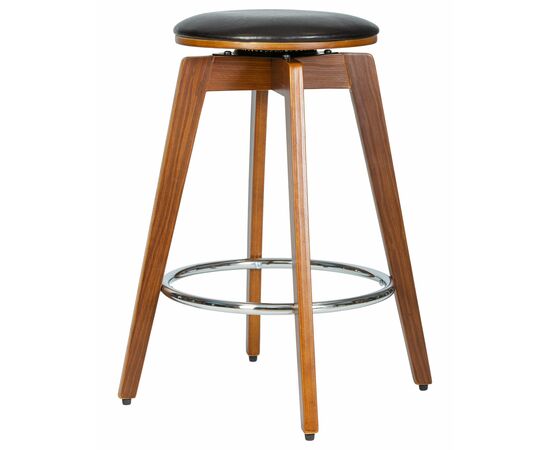 Набор 2 шт Табурет полубарный DOBRIN TOM'66, цвет черный глянец PU ABD 002, Вариант: цвет черный глянец PU ABD 002, изображение 5 | Интернет магазин мебели и декора LifeDekor